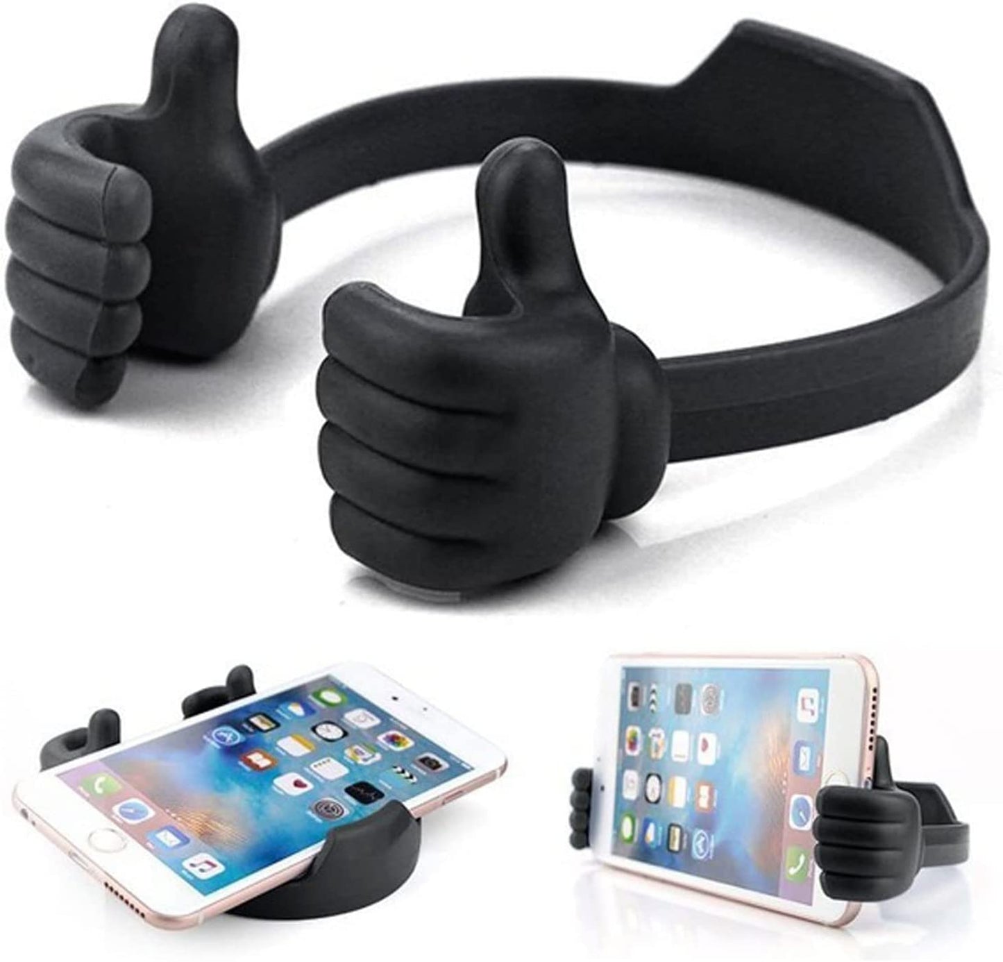 Mobile holder thumbs up