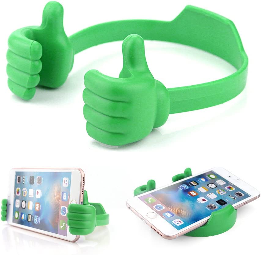 Mobile holder thumbs up