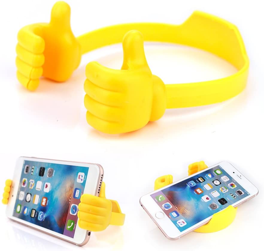 Mobile holder thumbs up