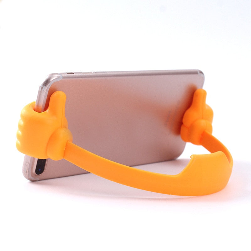 Mobile holder thumbs up